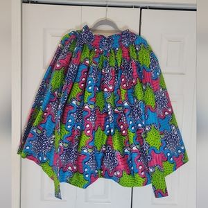 Women's Plus Ankara African Print Skirt and Headband